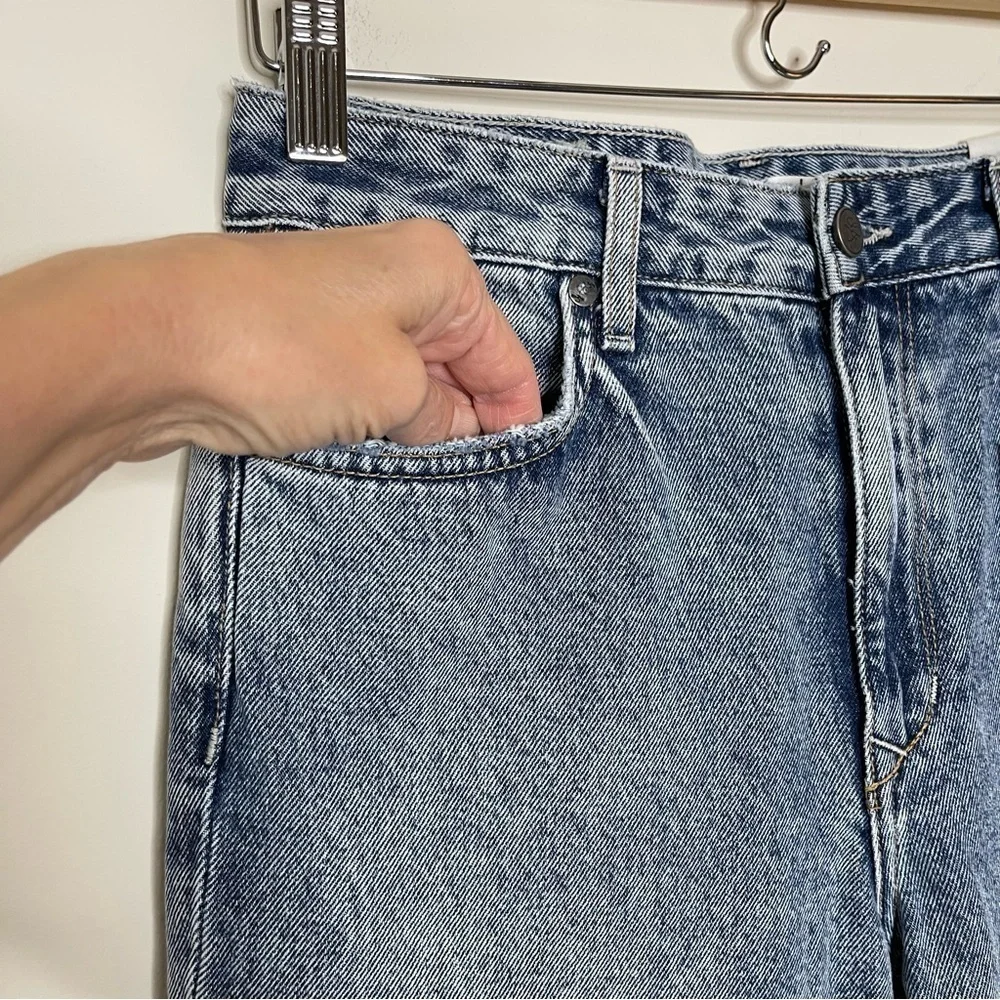 Lovers and Friends Logan Distressed Cropped Raw Edge Denim in Lost Hills preppy